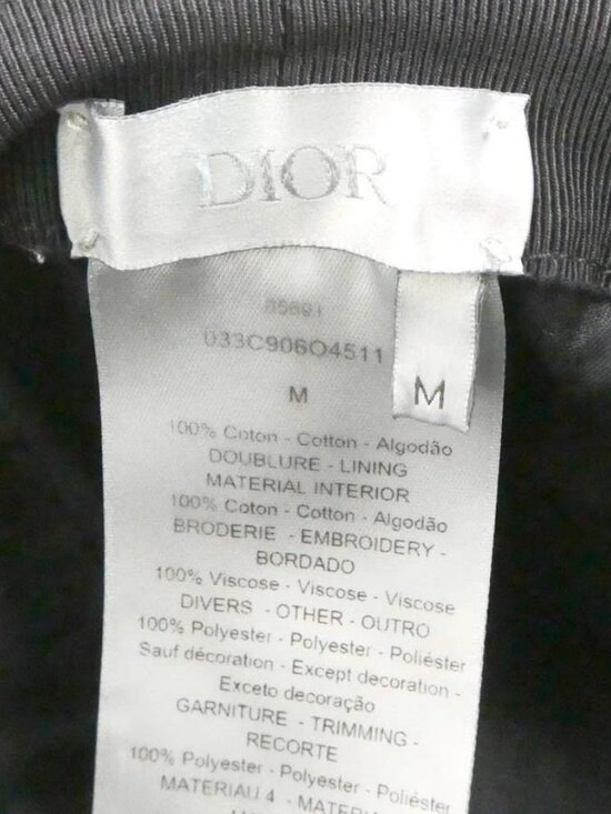 Christian Dior ×Kenny Scharf Bucket Hat Black Cotton main image 8